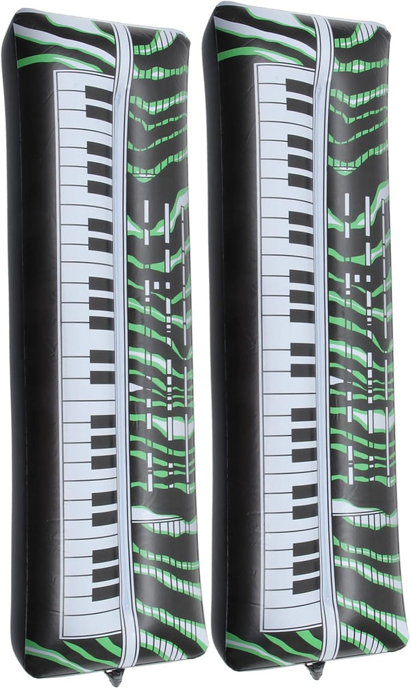 SAFIGLE 2pcs Inflatable Keyboard Microphone - Kids Musical Instrument Party Props