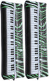 SAFIGLE 2pcs Inflatable Keyboard Microphone - Kids Musical Instrument Party Props