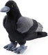 Aoriher 12 Inch Crow Plush Stuffed Animal - Soft Black Fluffy Toy for Home Decoration and Party Favors
