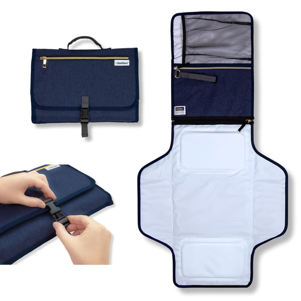 BeeStarz Baby Changing Pad 2.0 Portable Waterproof 360 Travel Diaper Changing Mat