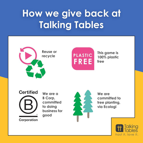 9+ Talking Tables Christmas Family Games Night, Six Games, After Dinner Party, Fun Travel Pocket Games for Kids, Card