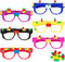 6 Pcs DIY Building Bricks Glasses for Kids Birthday Party Favors, Boys Girls Carnival Games Decor