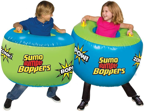 Big Time Sumo Bumper Boppers, Set of 2 with Repair Patches, Kids Get Active and Silly with Inflated Fun