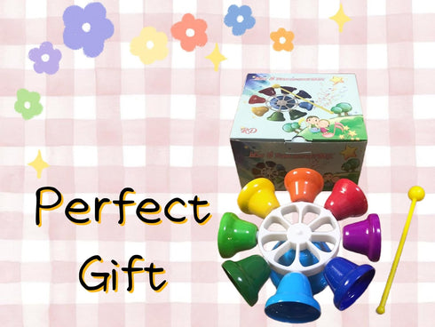 LANDTOM Orff Children's Percussion Instrument, Rainbow Diatonic Bells for Kids, Toddler Musical Learning Toys
