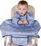 MOTEERLLU Coverall Baby Feeding Bib for Eating,Long Sleeves Bib Attaches to Highchair