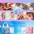 AIPRIDY Charm Bracelet Making Kit, Unicorn Mermaid Crafts Gifts Set for Girls 5-12 Years Old (84 Pieces)