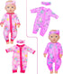 ZITA ELEMENT 5 Sets 14-18 Inch Baby Doll Clothes Outfits, Casual Wear for 17 Inch Baby Doll, 10 Pcs Doll Clothes