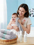2 6 Pack HIPHOP PANDA Baby Washcloths, Rayon Made from Bamboo - Layer Ultra Soft Absorbent Newborn Bath Face Towel