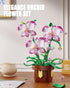 EITOLNR Set 6-12 (323 Flowers Botanicals Orchid Building - Artificial Flower Building Blocks for Adult Women, Bonsai