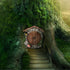 Miniature Fairy Garden Doors and Windows for Trees - Outdoor Wooden Statues & Garden Sculptures
