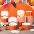 Sunnyray 48 Sets Basketball Hoop Snack Cups with Cards, Disposable 8 oz Treat Bowls for Party