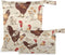 Haskirky Rustic Roosters 2 Pcs Cloth Diaper Wet Dry Bags,Waterproof and Washable Bag