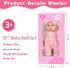 12" Set Box,12 Inch Playset 3+ UZIDBTO Baby Doll with Clothes and Accessories in Gift Baby Care Game with Pacifier