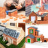 560 Cayway Mini Red Wall Bricks - Pcs, Ideal for Landscaping, Dollhouse Miniature Gardens