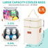 Pack, 4 9 PIIOSER Baby Bottle Tote Bag with Ice Fits Baby Bottles Up to Ounce, Small Insulated Breastmilk Cooler Travel