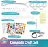 Girls Jewelry Making Kit. Best Necklace Pendant & Bracelet Crafting Set with Glass Beads & Charms. Fashion Accessories, Arts Crafts Supplies. Birthday Gift by Glittery Garden