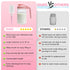 Riznpo 2 PACK 32OZ Breast Milk Pitcher Glass Breastmilk Pitcher with Lids Leak-proof Wide-mouth Mason Jar