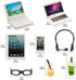 ENOCHT 9 Pack Small Size Doll Playset - Laptop, Tablet, Phone, Glasses, and Headset Accessories for 11.5 Inch Dolls