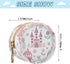 Nesatuwa Princess Castle Pink Pacifier Holder Case with Clip Portable Small Travel Pacifier Pouch for Mom Bag Zipper