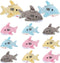 Mini Stuffed Animal Soft Shark Plush Toys, 4.7 Inch Tiny Ocean Animal Party Favors for Kids
