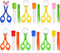 18 Pieces Fine Motor Skill Toys, 6 Handy Scoopers, 6 Jumbo Tweezers, 6 Rubber Tipped Droppers for Science Learning