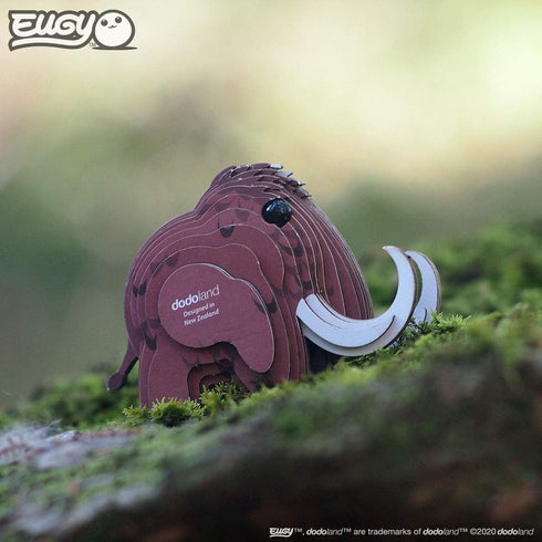 Eugy Mammoth 3D Puzzle, 22 Piece Eco-Friendly Educational Toy for Boys, Girls & Kids Ages 6+