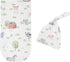 Set Sweet Jojo Designs Farm Animals Boy Girl Cocoon and Beanie Hat Jersey Stretch Knit Sleeping Bag for Infant Newborn