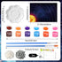 Innconee 20 10 12 2 Solar System Model Project Kit with Foam Ball LED Lights Pigment Brushes Solar System Background