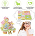 LOMIMOS 3D Cartoon Puzzles for Kids, 6 House Building Kit Creative DIY Jigsaw Toys for Art Crafts Birthday Party Favors