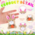 Wiwiqing 36 Pcs/12 Set Set 12 12 12 Easter Mini Stuffed Animals Gift Plush Animal Keychains Cards Bags for Easter Egg