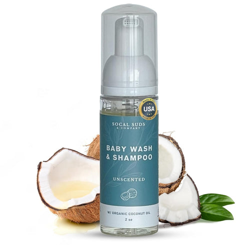 SoCal Suds & Company 2oz Organic Foaming Baby Wash & Shampoo -