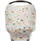 Parker Baby 4 in 1 Car Seat Cover for Girls, Stretchy Canopy, Nursing Cover, Grocery Cart, High Chair Cover - Bloom