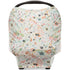 Parker Baby 4 in 1 Car Seat Cover for Girls, Stretchy Canopy, Nursing Cover, Grocery Cart, High Chair Cover - Bloom