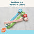 Set 2 Pack 0M+, 2 Pack RaZbaby Chompy Silicone Pacifier Holder Clip Textured, Soft & Flexible Binky Clips