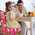 Toddler Booster Seat for Dining Table with Adjustable Straps, Kids Booster Seat for Kitchen Chair with Non-Slip Bottom