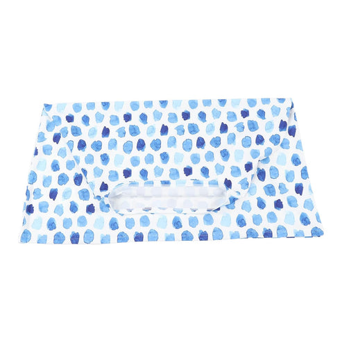 BAOK Nursing Cover Nursing Cover Warm and Breathable Nursing Cloth Cover for Nursery (Blue Base Dot Pattern)
