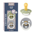Bibs Pacifiers | Natural Rubber Baby Pacifier | Set of 2 BPA-Free