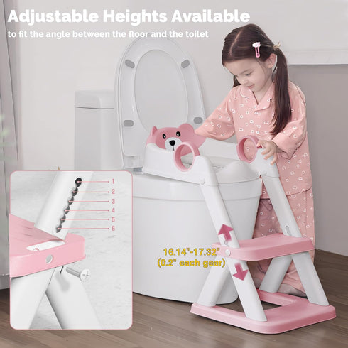 Multi-Use Training Toilet Ladder for Boys & Girls - Convenient Potty Training