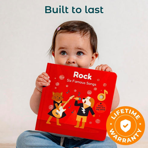 1-3 2 18 Cali's Books Rock Music Books for Toddlers - Singing Button Sound Board Book for Year Old Children, Musical