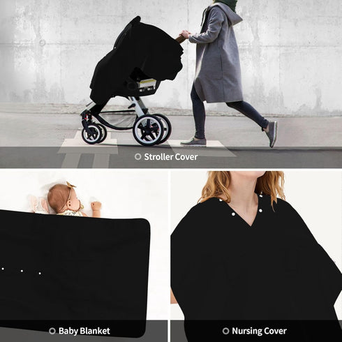Zhbvncp Eye Illuminati Baby Car Seat Cover & Breastfeeding Nursing Cover - Breathable Stretch Fabric Multi-Use Nursing