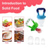 (3 6 90ML 2 Food Feeder Baby Fruit Feeder Pacifier Pcs) with Different Sized Silicone Pacifiers,Silicone Baby Food
