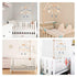 Boho Baby Crib Mobile Decor - Wooden Moon and Stars Nursery Mobiles with Cloud for Bassinet Starry Night Handmade Soft