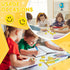 Whaline 80Pcs Smile Mini Bulk Erasers, Welcome Back to School Yellow Round Happy Face Collection for Classroom Rewards