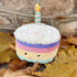 10.2" Birthday Cake Plush, Cute Birthday Stuffed Animal for Girls, Funny Food Plushie, Soft Smile Cake Toy Adorable