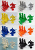 Napoleonic & Civil War Military Miniatures Set of Eight Colors: Plastic Toy Soldiers, Infantry, Cavalry, Artillery,