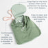 Esembly Day Bag Reusable Wet and Dry Bag Made From Recycled Fabric With Dual Waterproof Compartments for Cloth Diapers