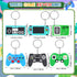 65 PCS Cute Keychain for Kids Party Favors, Video Game, Animal, Mermaid, Dinosaur, Birthday Party Supplies