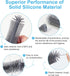 Set Travel Baby Bottle Brush with Extendable Silicone Bottle BrushNipple Brush,Staw Brush,Baby Bottle Soap
