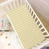 WELLDAY 52 28 Inches Yellow Gingham Crib Sheets for Boys and Girls, Fitted Baby Crib Sheets Soft and Breathable Mini
