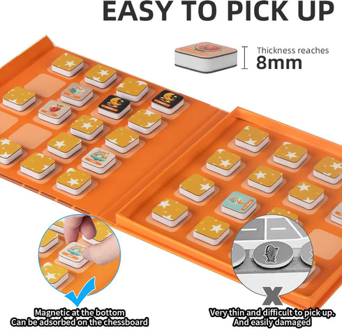 Magnetic Matching Memory Game for Kids Ages 3-8, Perfect Travel Toy for Toddlers, Fun Road Trip Activity